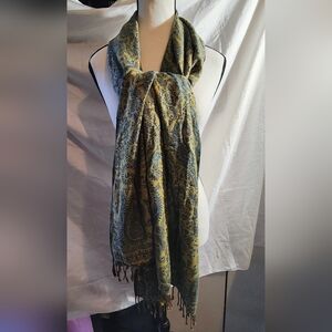 APL Paisley Scarf in Green and Gold
